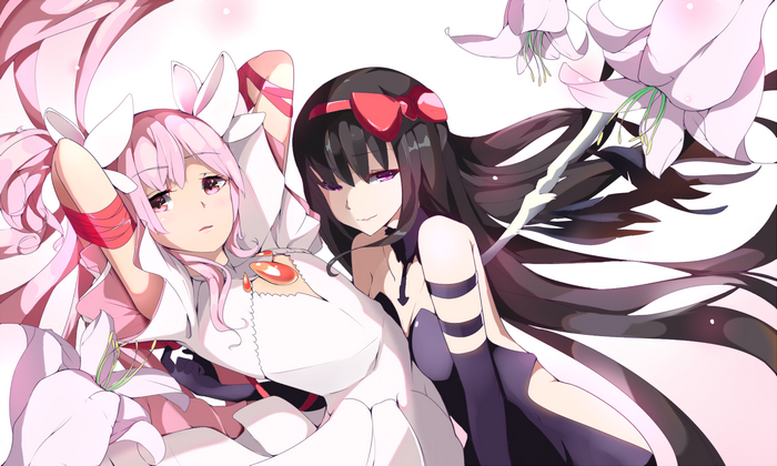 Madoka Magica Homura Akuma and Madoka Kaname