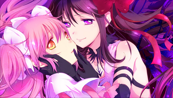 Homura Akuma and Madoka Kaname