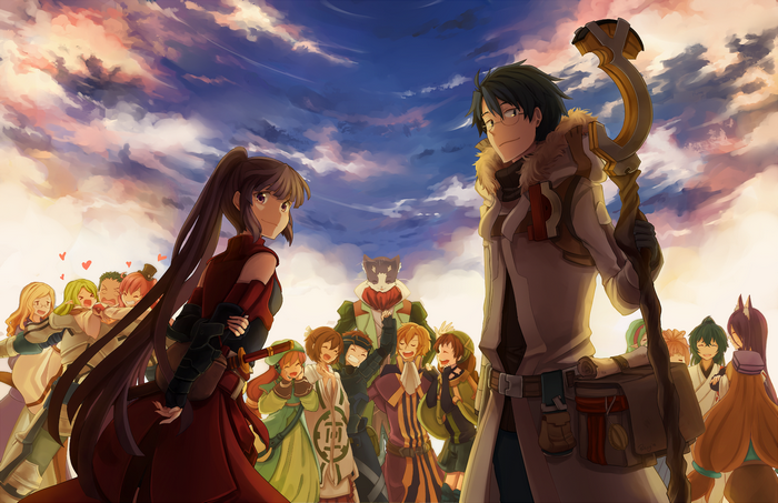 Akatsuki from Log Horizon with friends