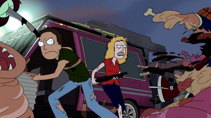 Jerry Smith and Beth Smith in Rick and Morty