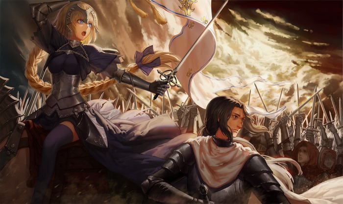 Jeanne d'Arc and Gilles de Rais from Fate/Apocrypha