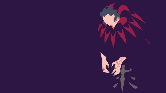 Caster from Fate/Zero minimalist art