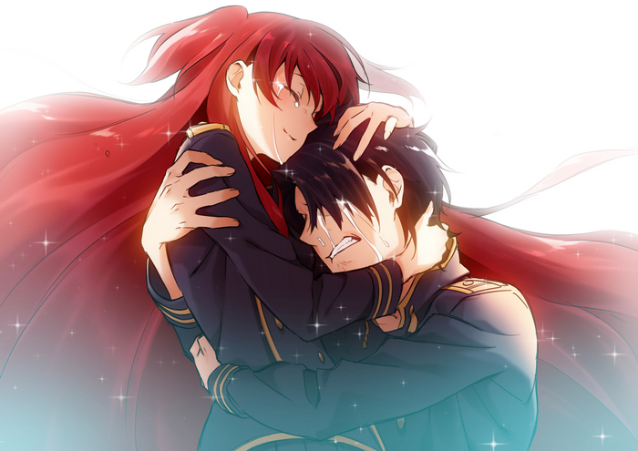 Chtholly Nota Seniorious crying and hugging
