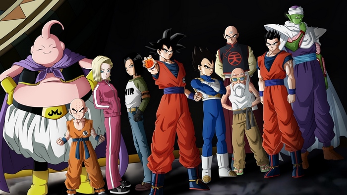 Dragon Ball Z characters group portrait