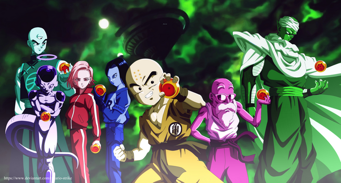 Dragon Ball Z characters with Dragon Balls