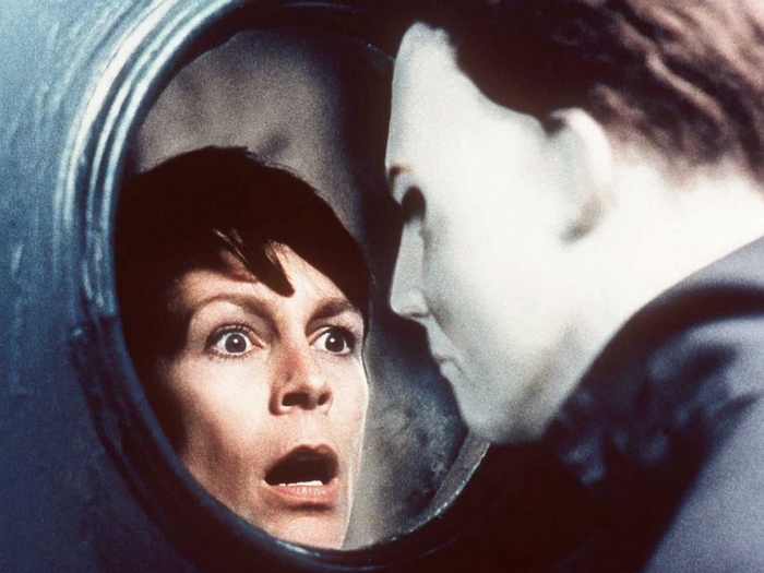 Laurie Strode and Michael Myers in Halloween