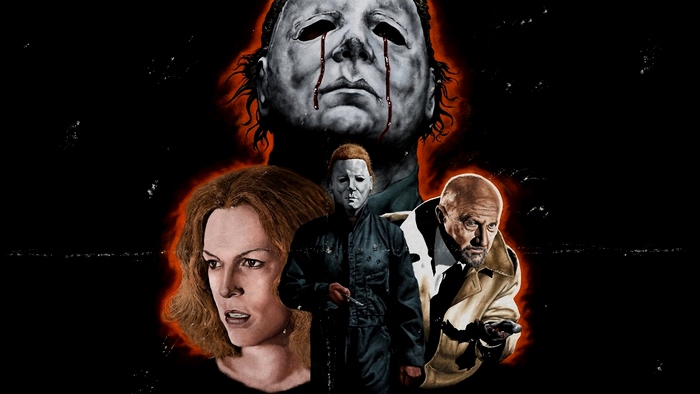 Michael Myers Horror Movie Collage