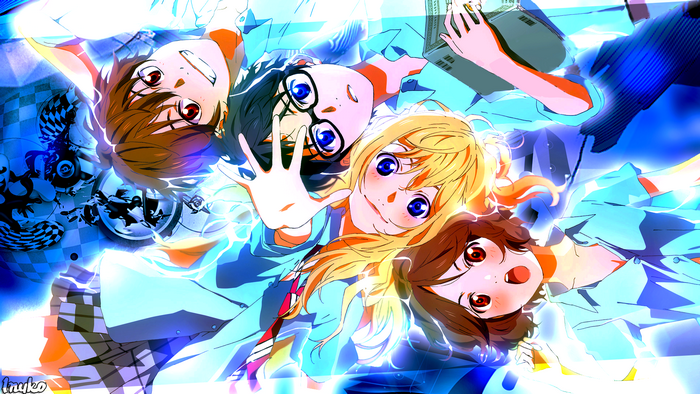 Four friends from Your Lie in April