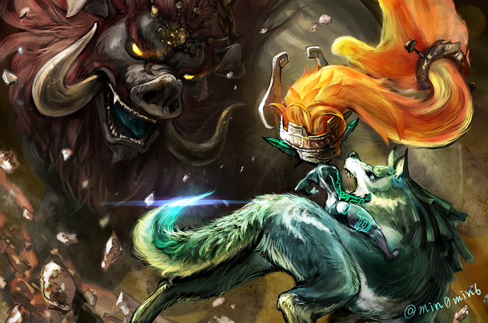 Ganondorf and Midna from The Legend of Zelda