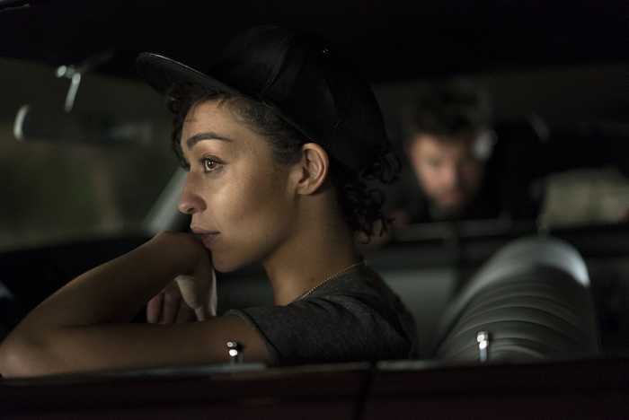 Tulip OHare in a car