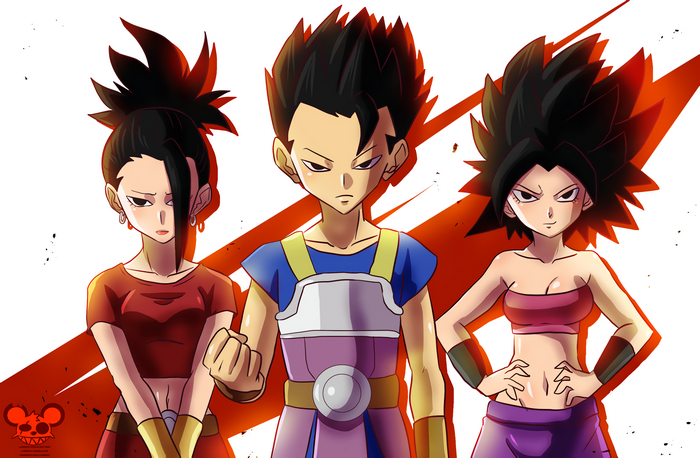 Kale and Caulifla from Dragon Ball