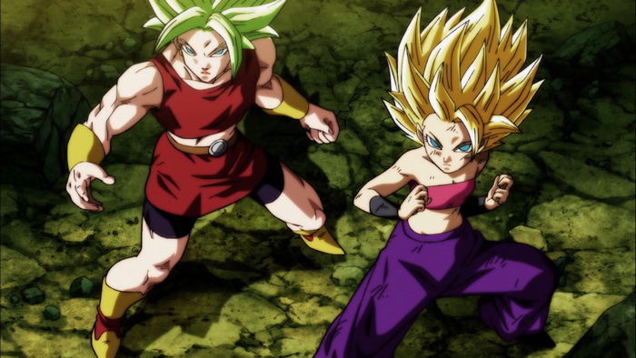 Kale and Caulifla from Dragon Ball Super