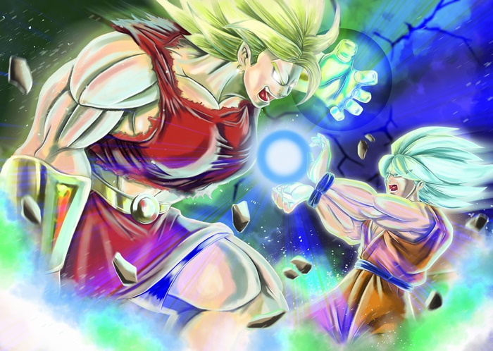 Goku vs. Broly from Dragon Ball