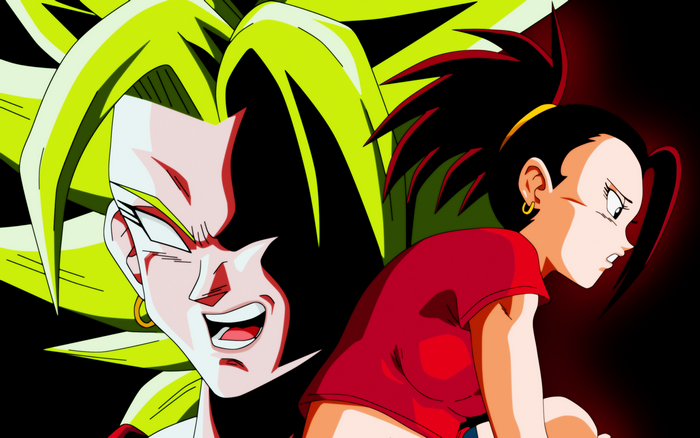 Kale and Caulifla from Dragon Ball