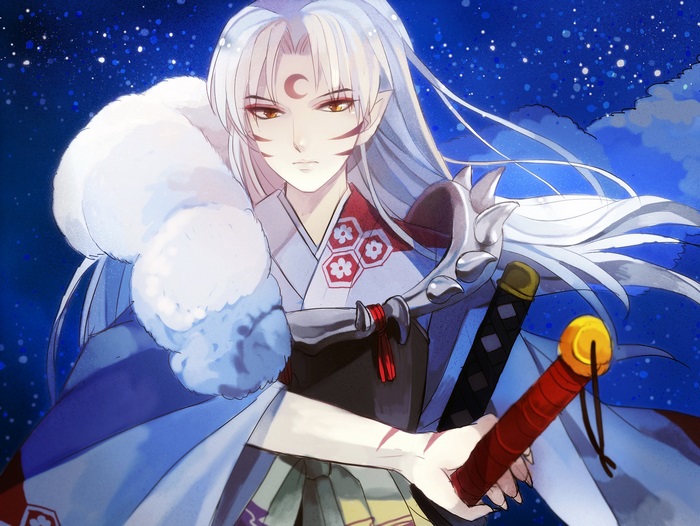 Sesshomaru from InuYasha holding a sword