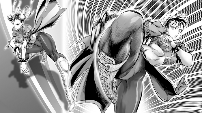 Chun-Li from Street Fighter in action