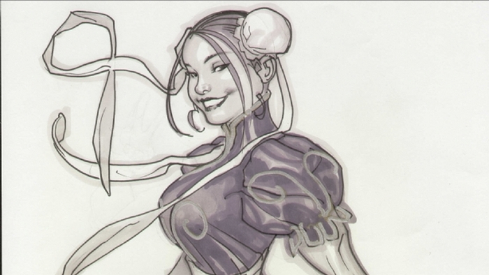 Chun-Li from Street Fighter sketch