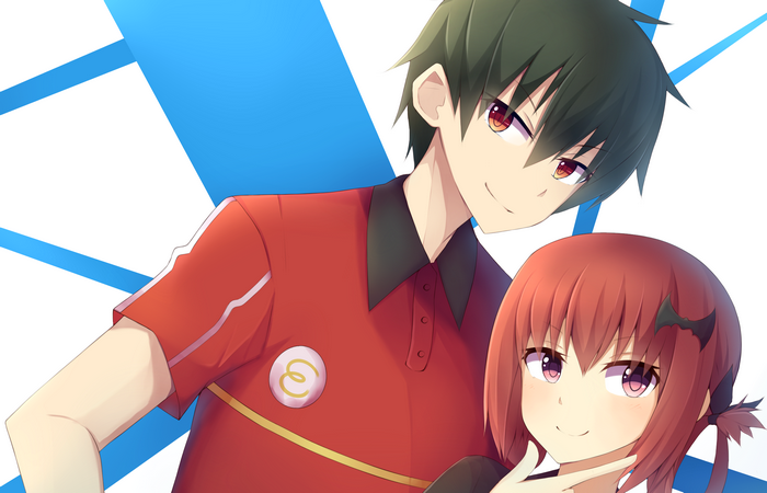 Sadao Maou and Emi Yusa