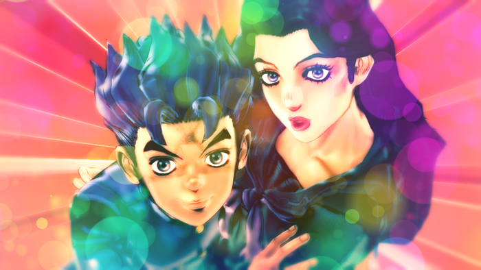 Koichi Hirose and Yukako Yamagishi from JoJo's Bizarre Adventure