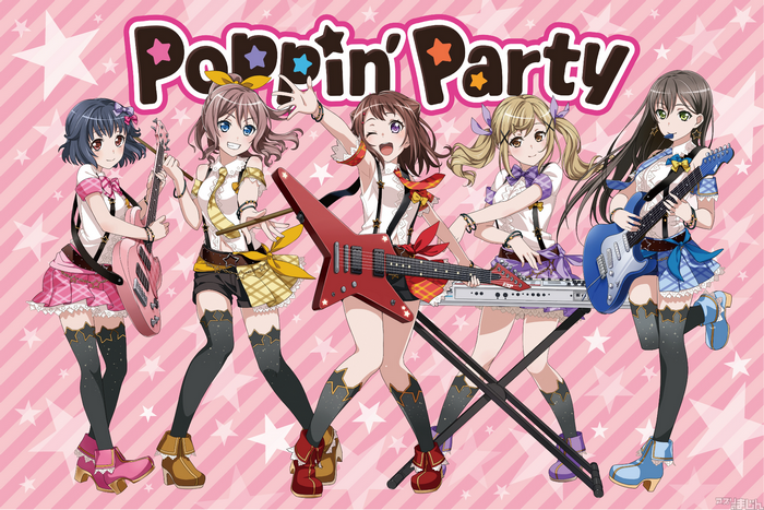Poppin'Party from BanG Dream! Girls Band Party!