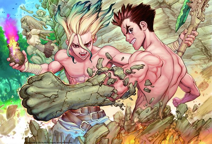 Senku Ishigami and Taiju Oki from Dr. Stone