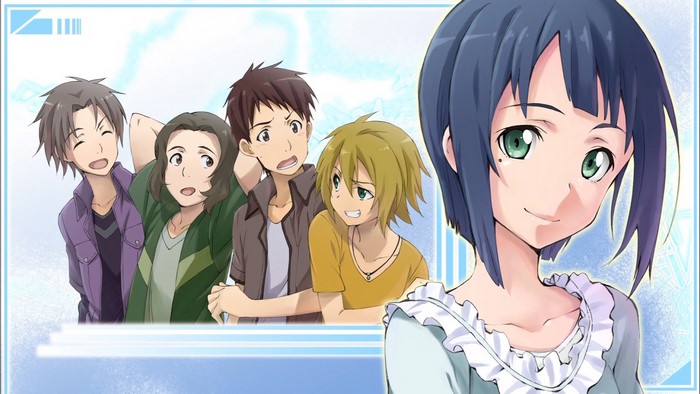 Sachi from Sword Art Online with friends