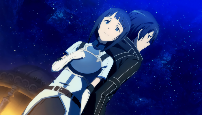Sachi and Kirito from Sword Art Online
