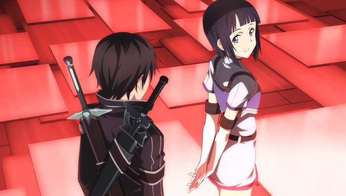 Kirito and Sachi from Sword Art Online