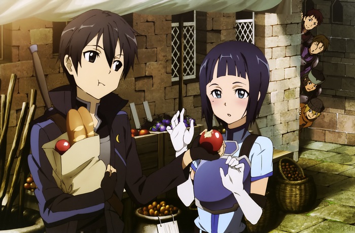 Kirito and Sachi from Sword Art Online