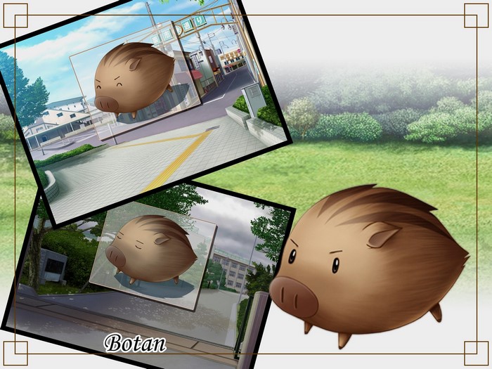 Botan from a Japanese School Setting
