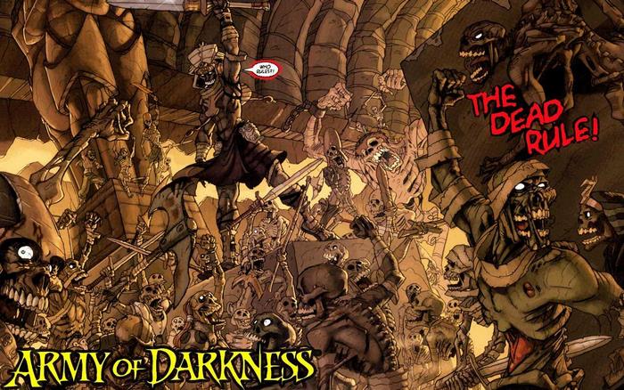 Army of Darkness comic cover with Ash Williams