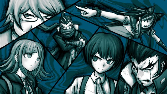 Danganronpa characters collage