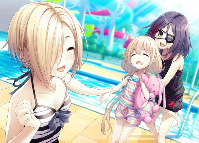 Anzu Futaba at the water park