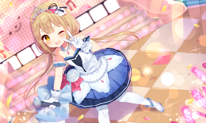 Anzu Futaba performing on stage