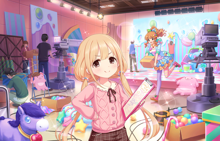 Anzu Futaba in a TV Studio
