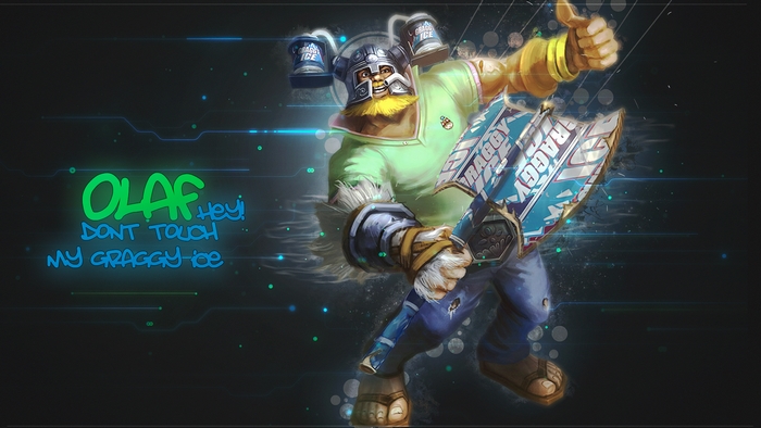 Olaf from League of Legends with Graggy Ice
