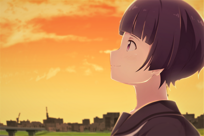 Senju Muramasa looking at the sunset