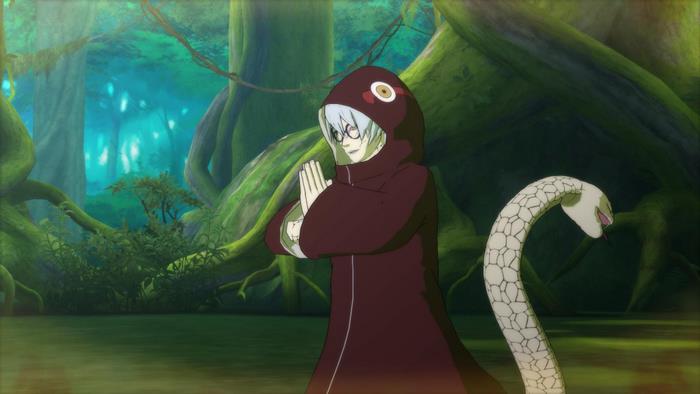 Kabuto Yakushi from Naruto with a snake