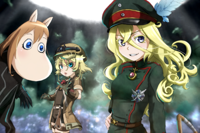 Tanya von Degurechaff and Viktoriya Ivanovna Serebryakov from Saga of Tanya the Evil