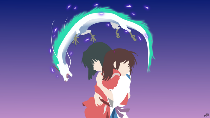 Chihiro and Haku from Spirited Away