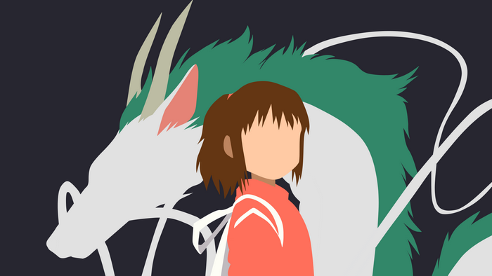 Chihiro and Haku from Spirited Away