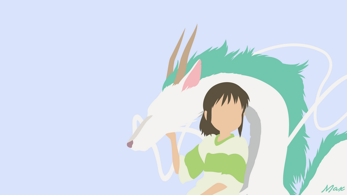 Chihiro and Haku from Spirited Away