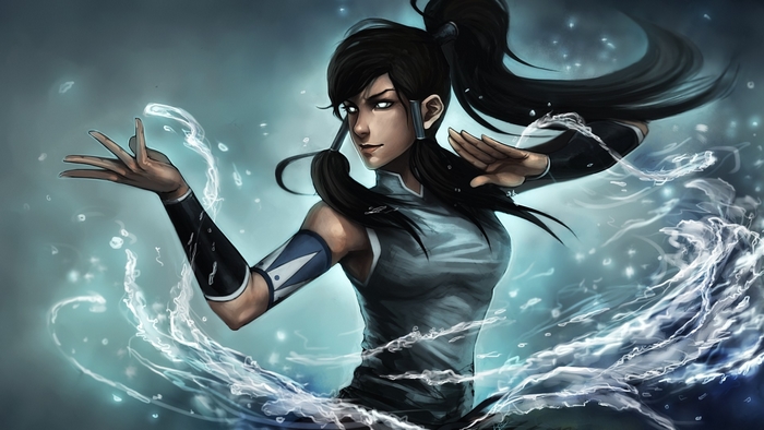 Korra from The Legend of Korra waterbending