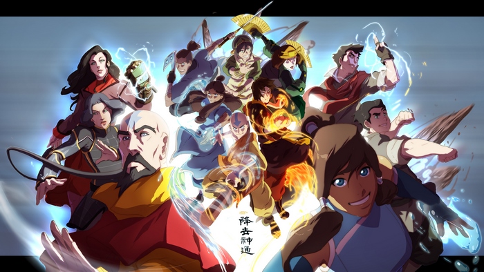 Characters from Avatar: The Last Airbender and The Legend of Korra