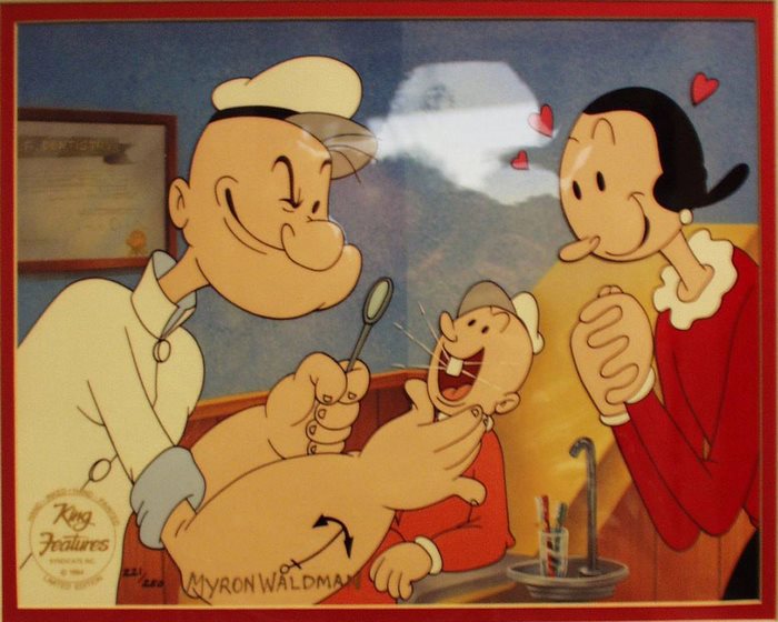 Popeye and Olive Oyl at the Dentist