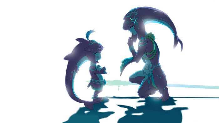 Mipha and Sidon from The Legend of Zelda