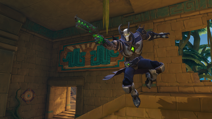 Androxus from Paladins in ancient ruins