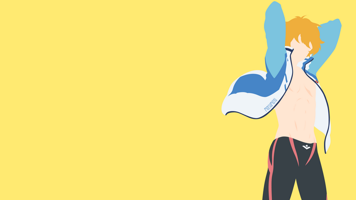 Nagisa Hazuki from Free! Minimalist Art