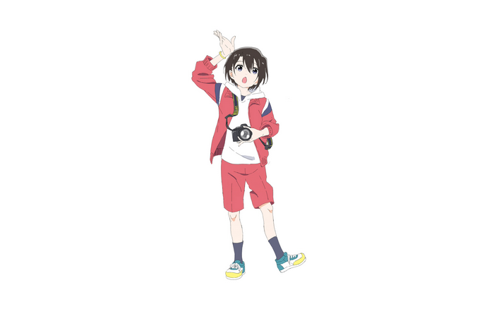 Yuzuru Nishimiya holding a camera