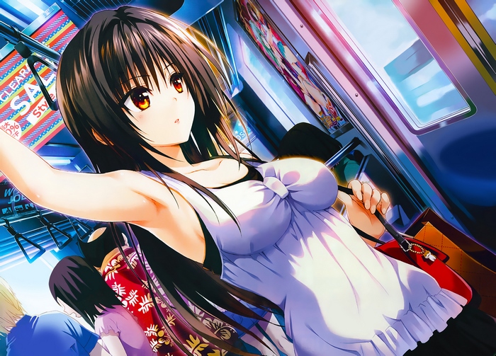 Yui Kotegawa on a train